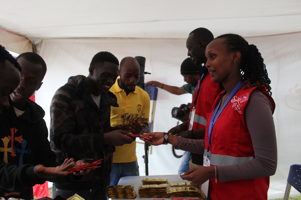 AHF Rwanda has announced that the first week of expo saw more than 79000 condoms distributed freely among visitors.