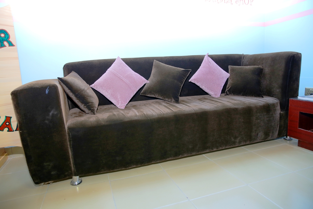 The place where men sit as they receive explanations of needed services