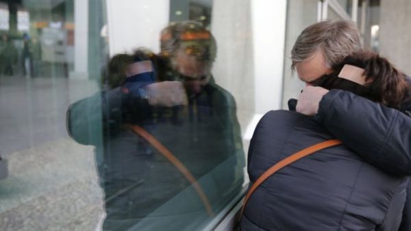 People waiting for their loved ones at Pulkovo airport were told the news of the crash 