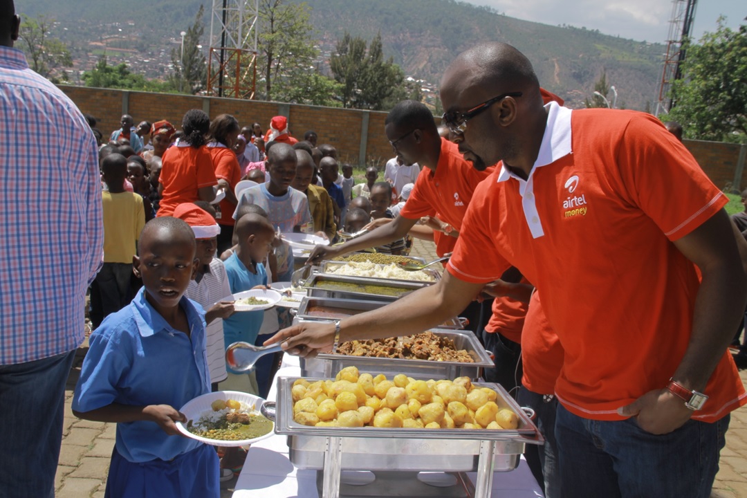 Airtel stuff serving the kids