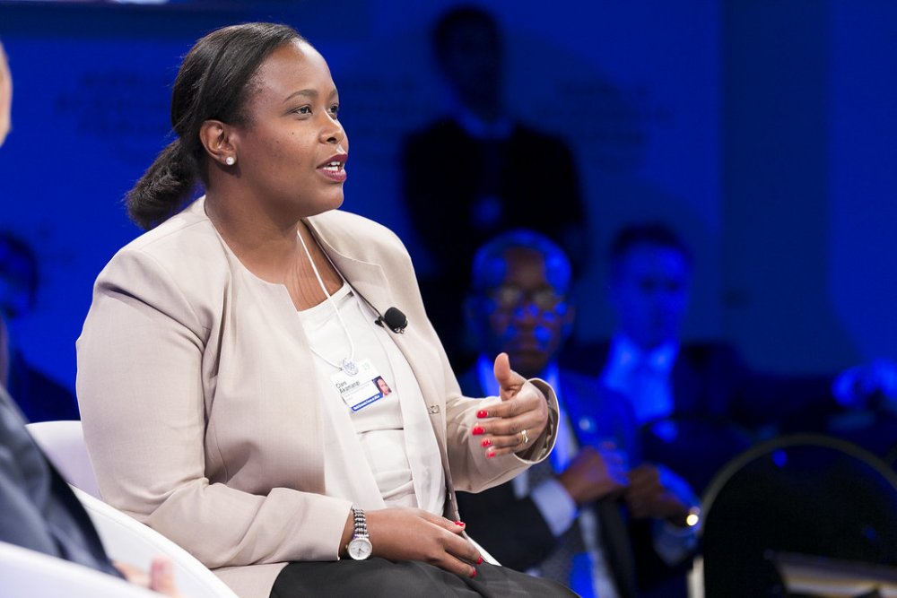 The CEO of RDB, Clare Akamanzi.  