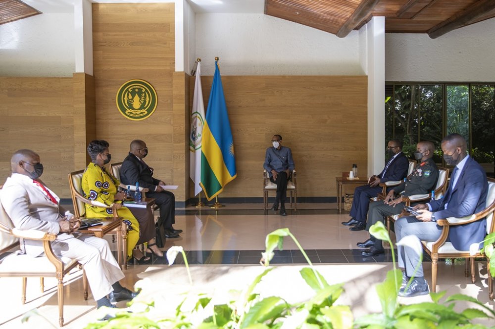 The delegation was hosted at Village Urugwiro. 