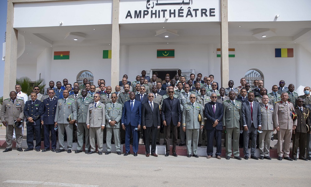 President Paul Kagame was received by the Minister of Defence of Mauritania, Hanenna Ould Sidi and other officials as he visited the College.