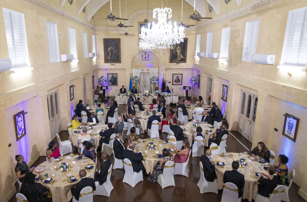 The State Dinner was also attended by different Jamaican officials. 