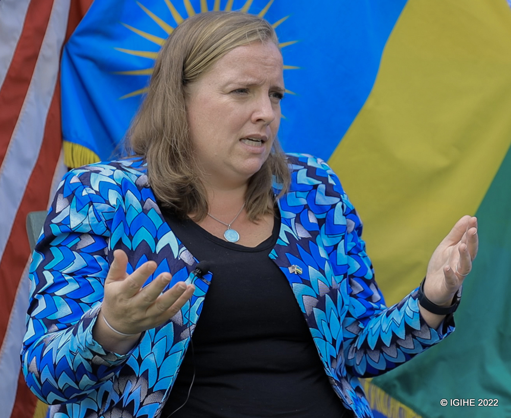 The coordinator of PEPFAR in Rwanda, Alexandra Hoagland.  