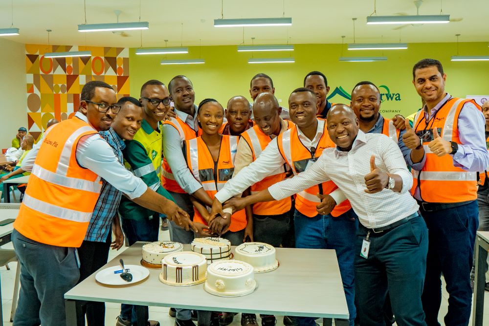 BRALIRWA staff during a recent celebration of Bronze certification.
