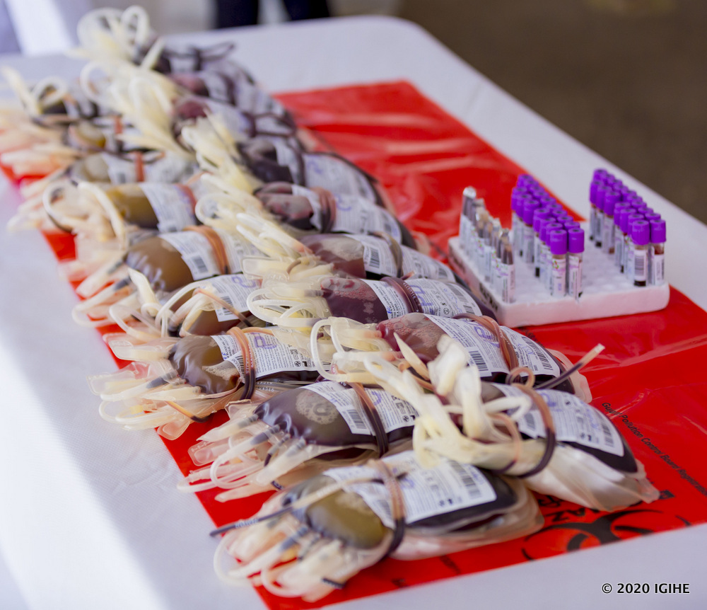 Blood will be donated to help people in need, especially women who give birth and over bleed 