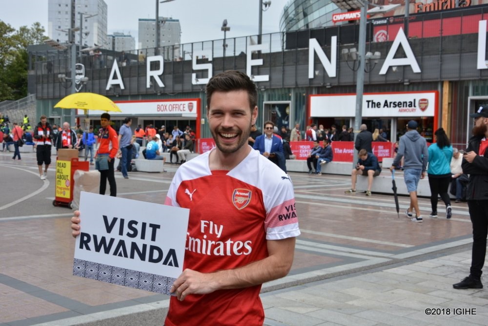 In 2018, Rwanda entered partnership with Arsenal Football Club that saw the ‘Visit Rwanda’ logo featuring on the Premier League club’s left sleeve.