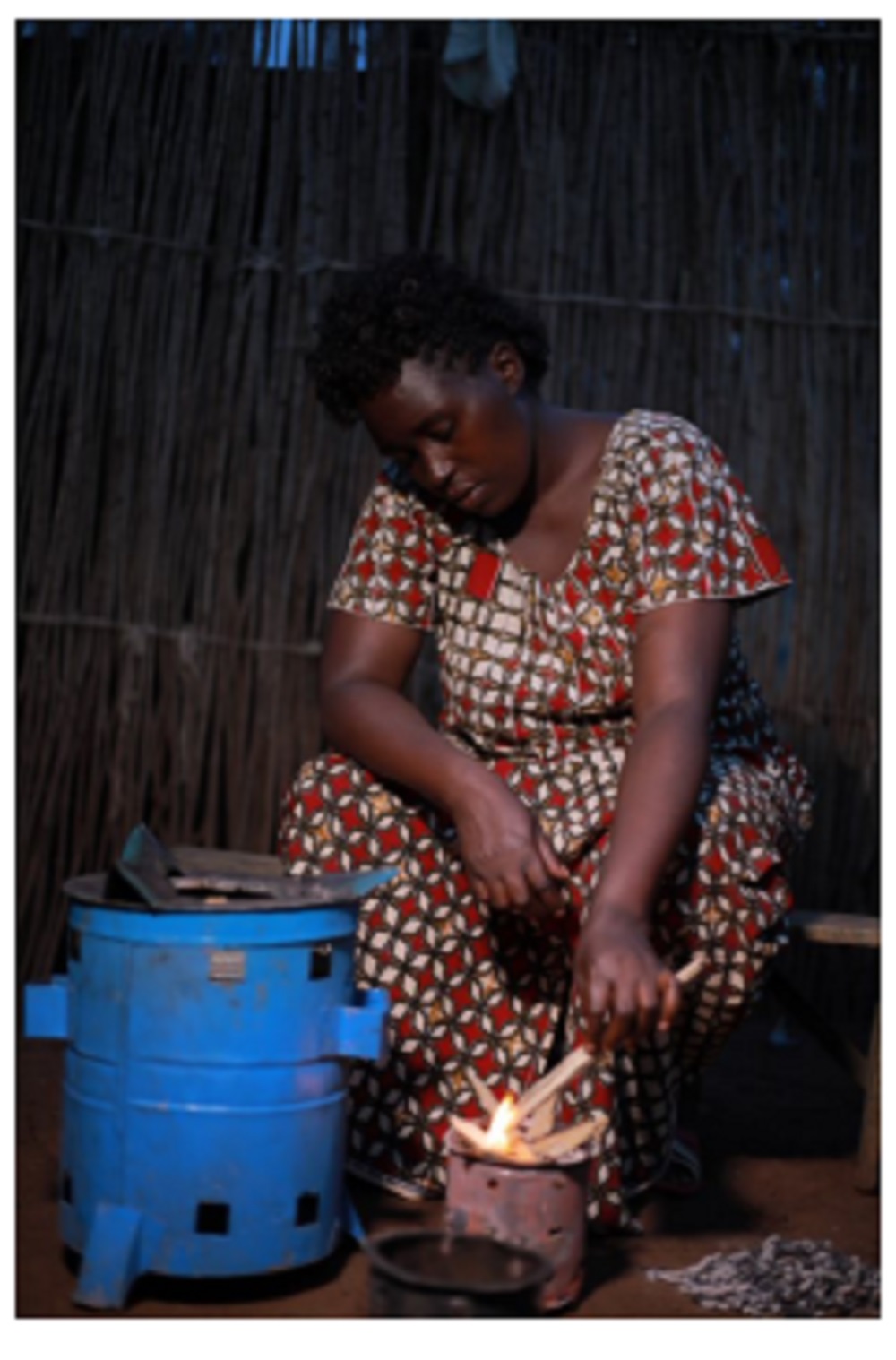 62% of dwellers accessed  improved cooking stoves.  