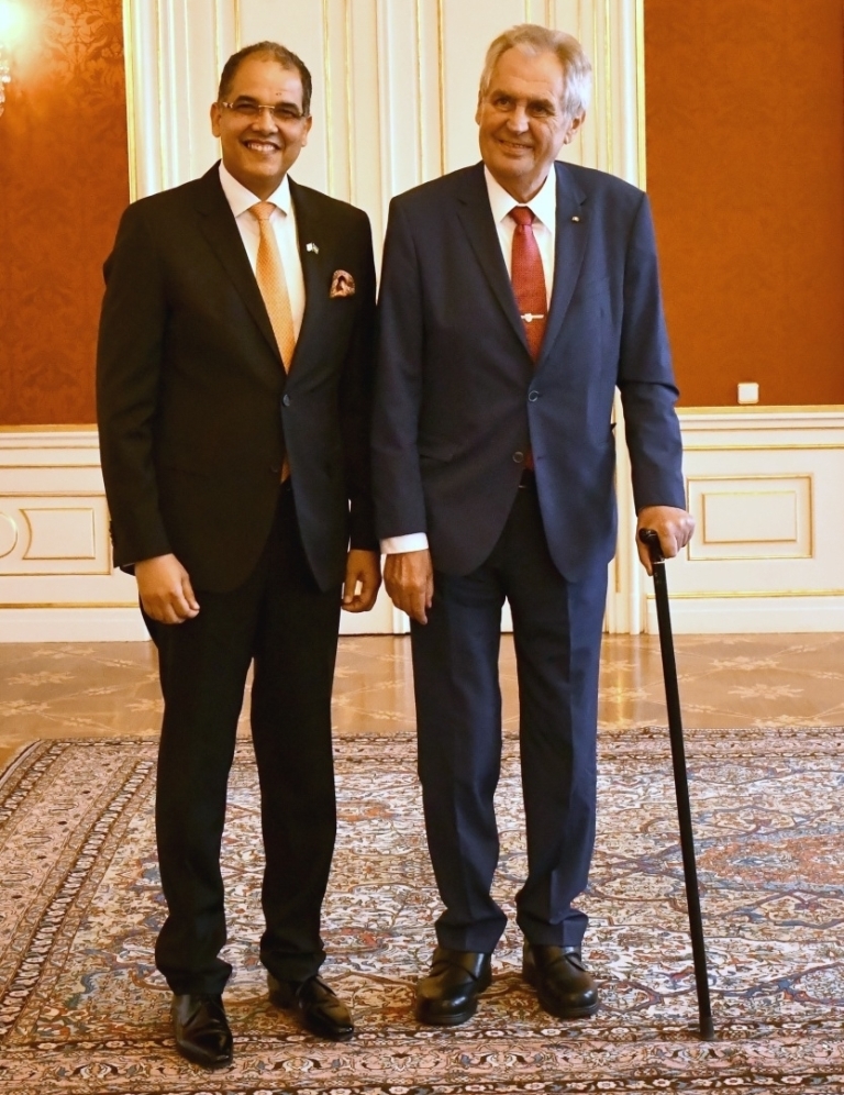 President Miloš welcomed Ambassador Igor