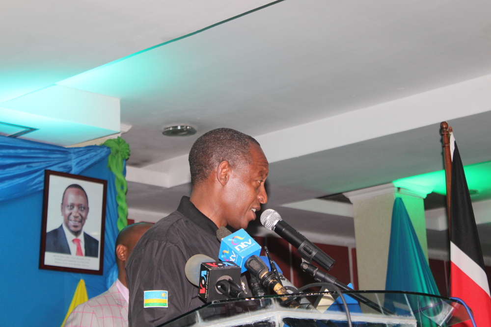 Amb. Kimonyo speaks at the event