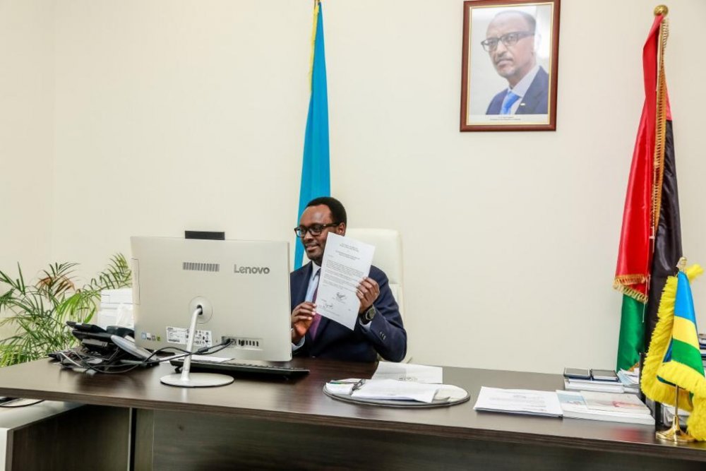 After presenting credentials, Amb. Hategeka reiterated commitment to promote bilateral relations.