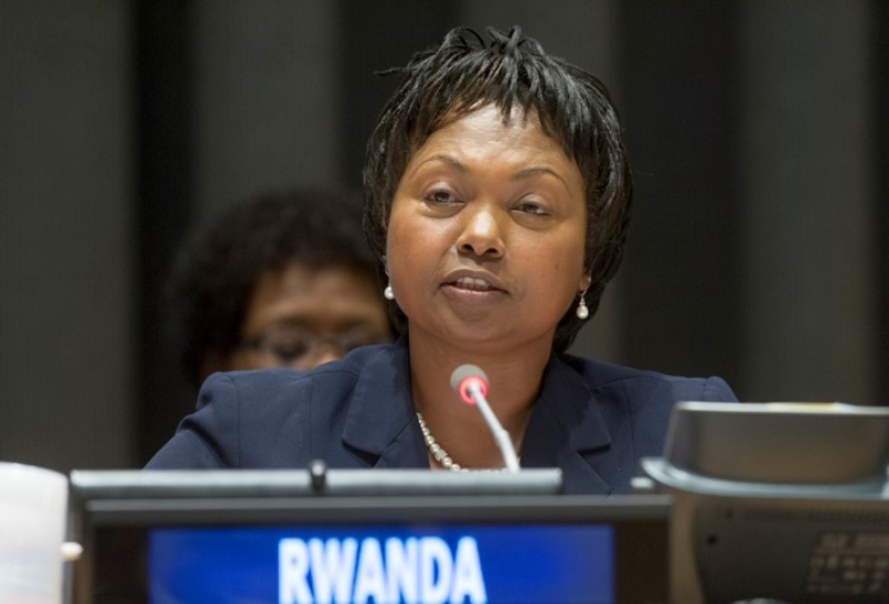 Rwanda's ambassador to US, Mathilde Mukantabana.