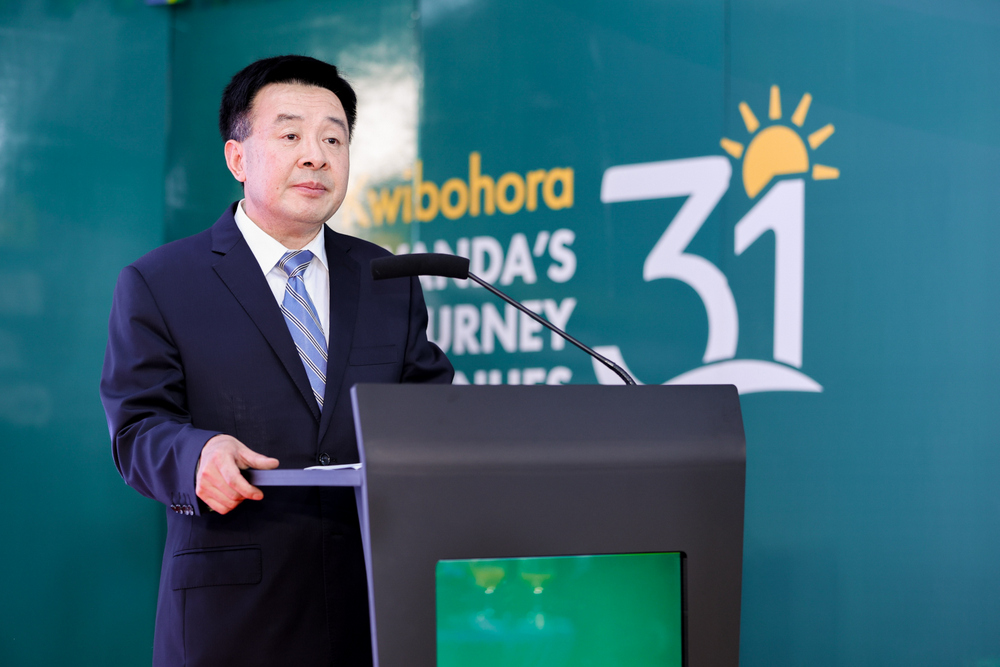 Ambassador Lei Kezhong, representing the Government of China, reaffirming strong Sino-Rwanda relations and pledging continued cooperation.