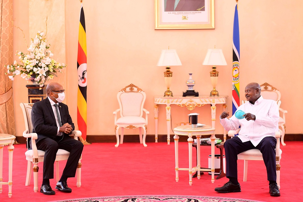Rtd Col Joseph Rutabana has presented credentials to President Yoweri Museveni to represent Rwanda in Uganda.