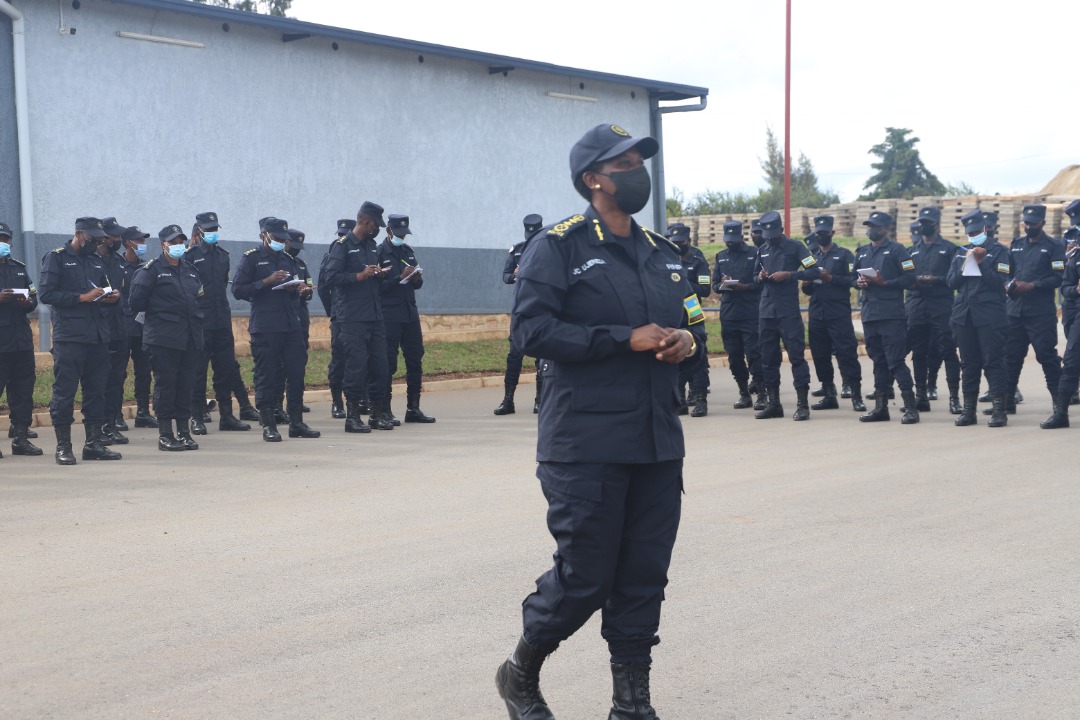 DIGP Ujeneza has visited Police units in Southern Province. 