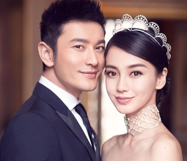 Angelababy and Husband,Huang Xiaoming