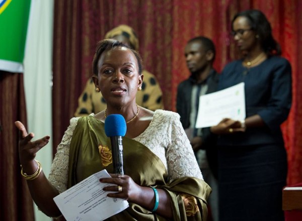 Annie Kairaba, the Managing Director of RISD giving her remarks