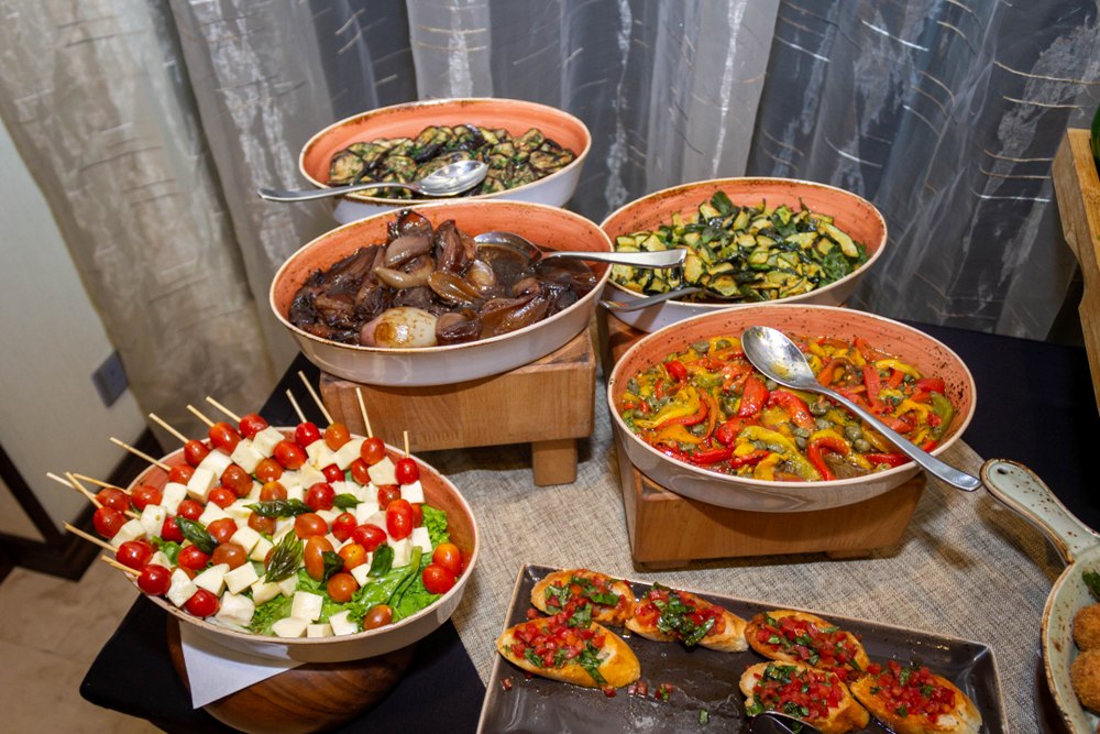Antipasti was served with wines during the Kigali Marriott Hotel's Wine Tasting event on Thursday