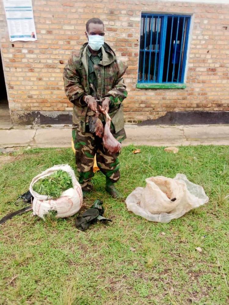 Munyanshongore is a suspected poacher who was also found in possession of an Antelope, which he allegedly killed in Nyungwe National Park.