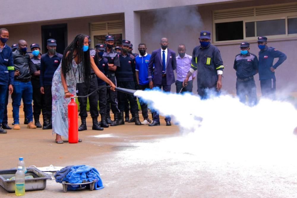 The trainees in the one day exercise include administrators, technicians, head of departments, casual workers and security guards.