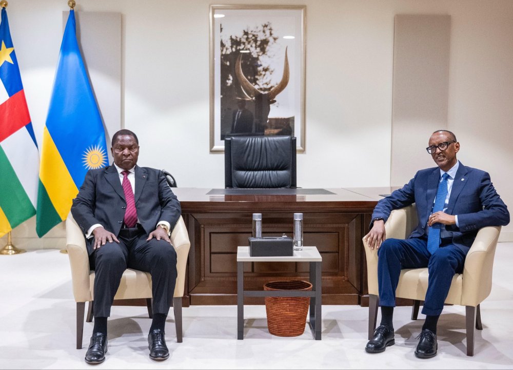 President Paul Kagame has held talks with his Central African Republic (CAR) counterpart, Faustin-Archange Touadéra, who is in Rwanda for a two-day working visit.