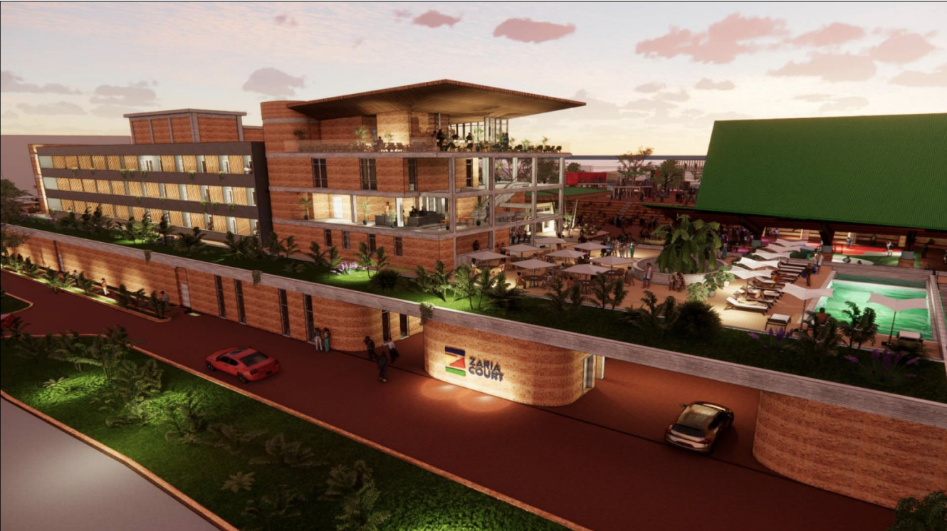 The artistic impression of Zaria Court Hotel in Kigali.