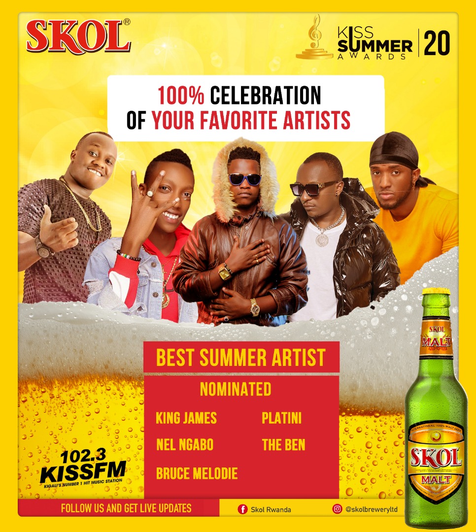 The Kiss Summer Awards20 is given to artists who have made popular songs during the year.