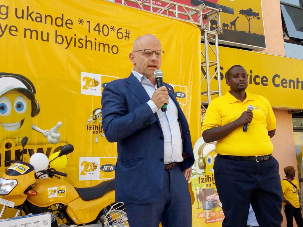 Bart Hofker, the MTN Rwanda CEO commended the telecom company’s network expansion and modernization in 2018