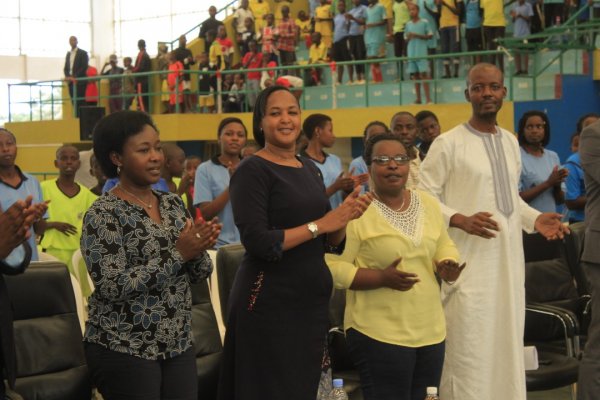 The Minister of Sports and Culture, Espérance Nyirasafari and the Minister of Gender and Family Promotion (MIGEPROF), Solina Nyirahabimana were present in the event