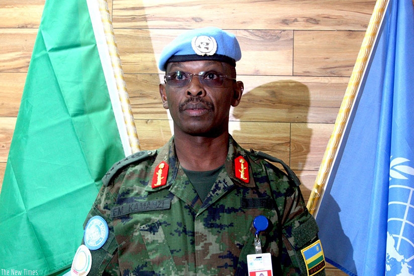The arrival of Rwanda’s Lt. General Frank Mushyo Kamanzi was announced by the head of UNMISS, David Shearer on Monday.Photo TNT