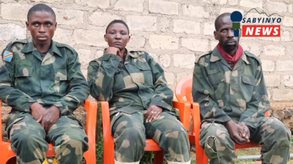 Some of FDLR combatants captured during clashes between FARDC and M23. 