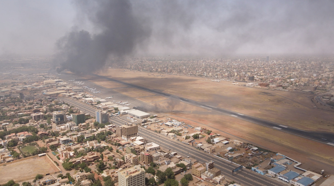 The fighting in Sudan erupted on April 15.