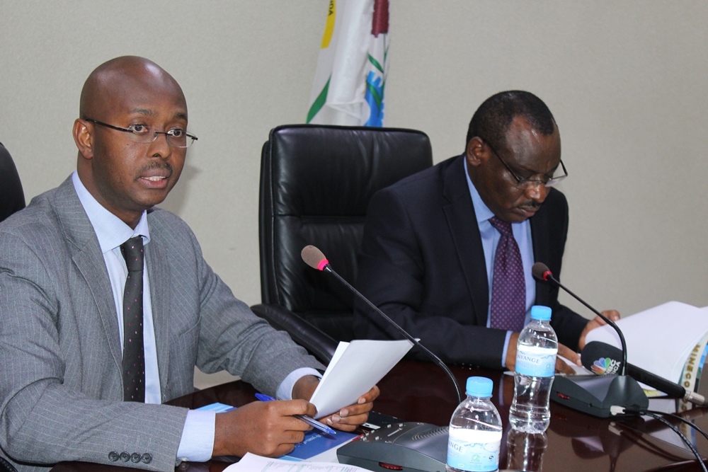 NISR Director General Yusuf Murangwa and Minister of Finance and Economic Planning, Amb. Claver Gatete