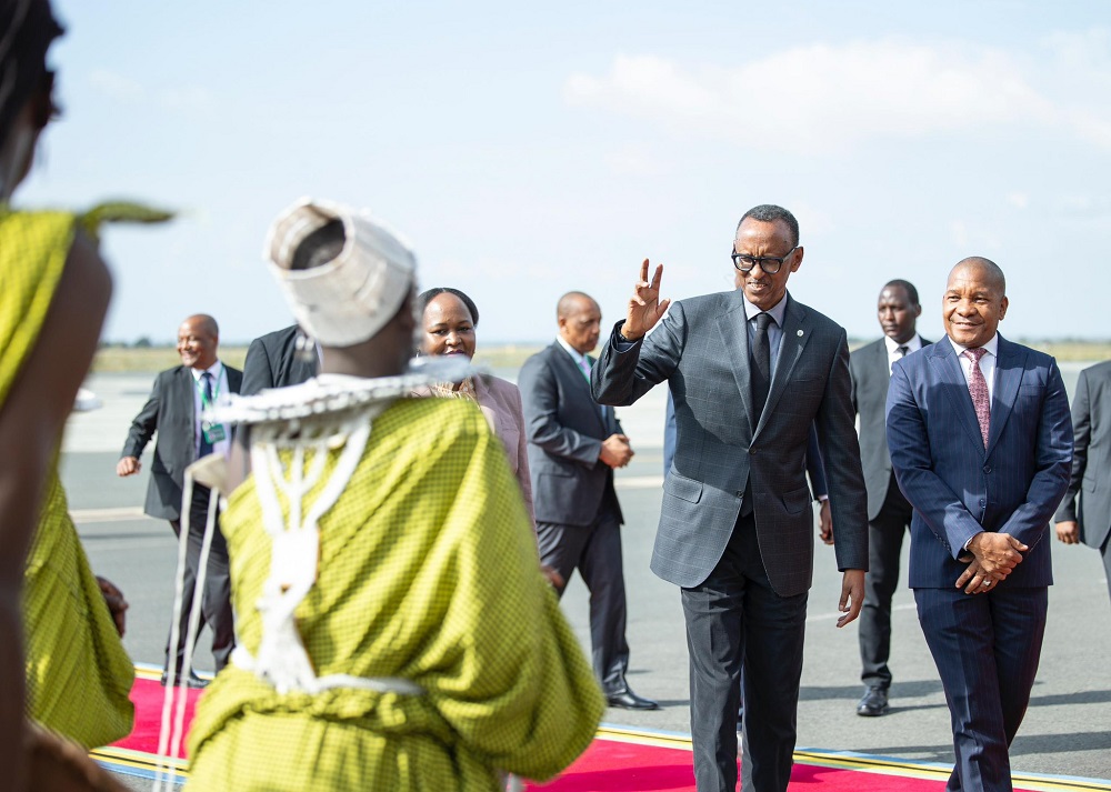 President Kagame is among EAC heads of state attending the 24th Ordinary Summit which coincides with Silver Jubilee celebration.