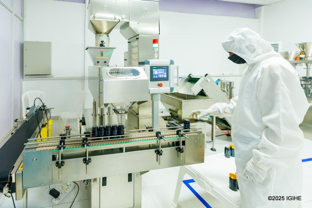 Dr. Manirafasha has leveraged advanced technology in his factory, ANARECO Ltd, to produce food supplements.