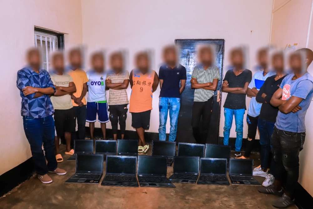 At least 12 laptops installed with software, which they were using to change serial numbers, were seized from the suspects.
