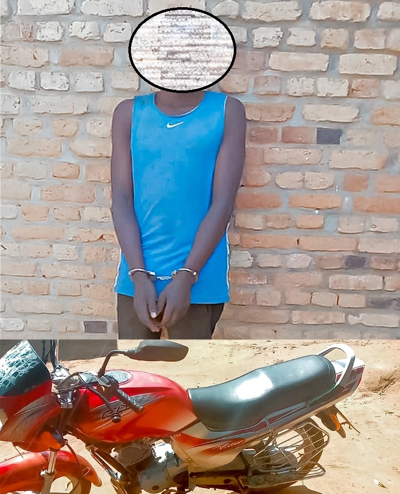 The suspected thief was arrested in Rukiri Village. 