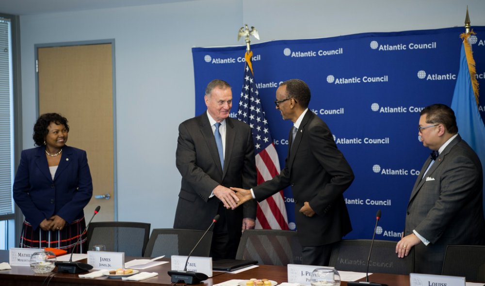 President Kagame at Atlantic Council Roundtable at Washington DC on 27th March 2017