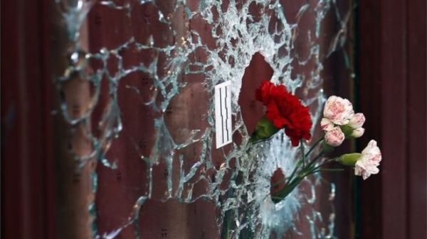 France says 130 people died in last week's attacks on a number of sites - including this cafe - in Paris