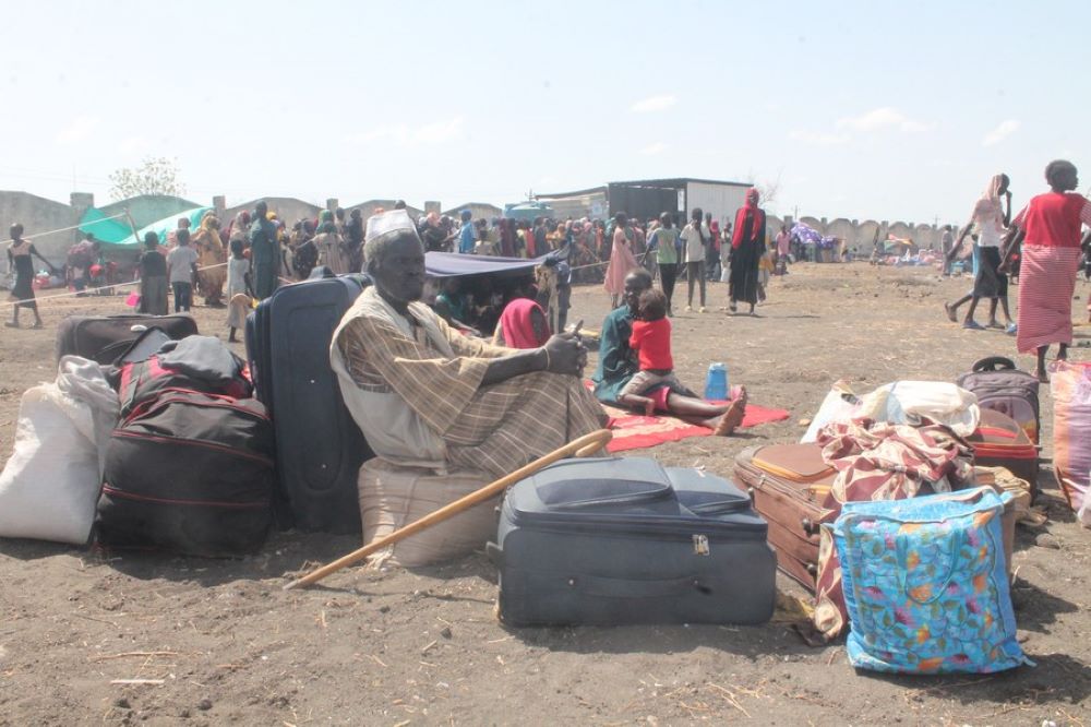 South Sudanese displaced by conflict in Sudan are seen at the reception center in Renk County, Upper Nile State, South Sudan, on April 30, 2023. (Photo by Denis Elamu/Xinhua)