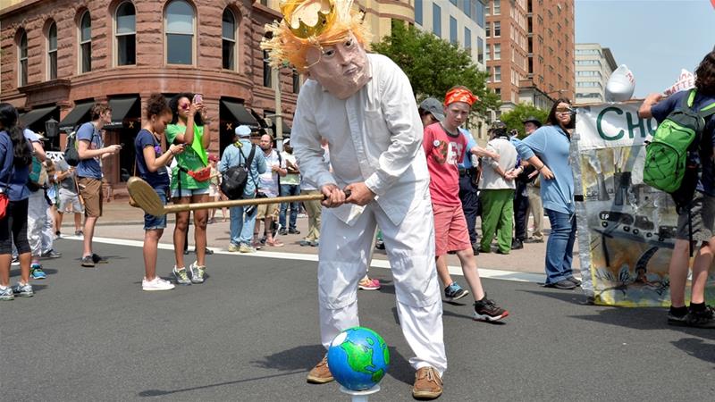 Trump has previously called climate change a "hoax"