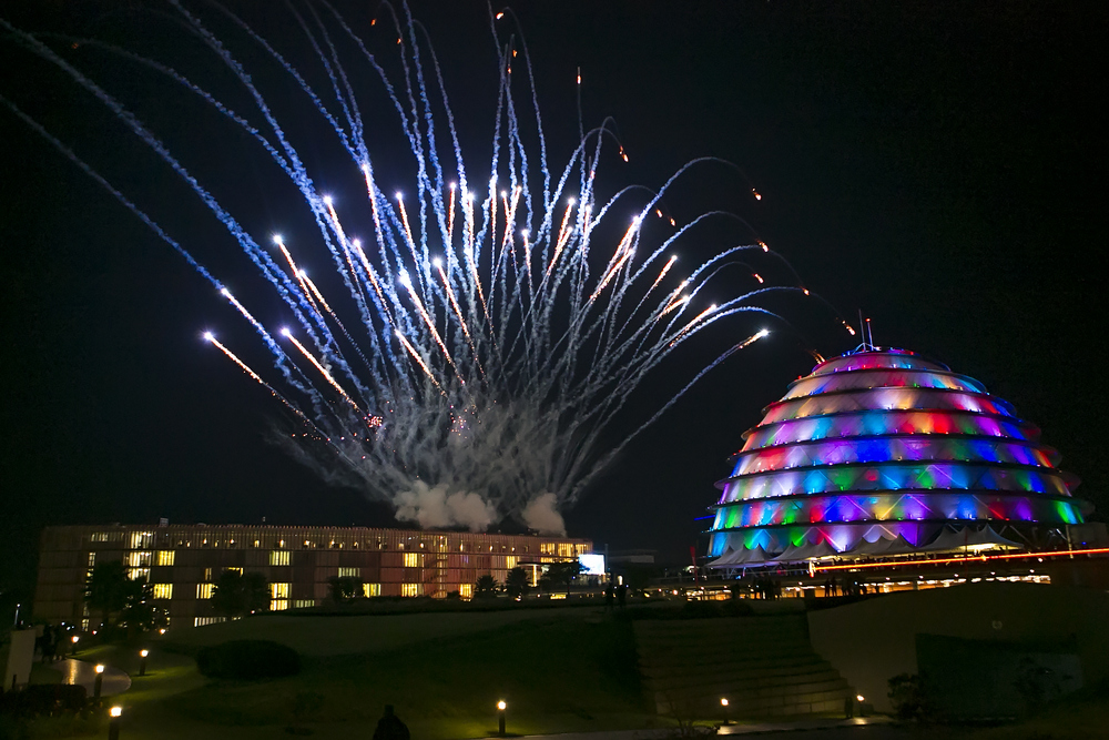The Kigali Convention Centre Countdown extravaganza will return bigger and better with dazzling ballet of fireworks backdropped by the award-winning Convention Centre
