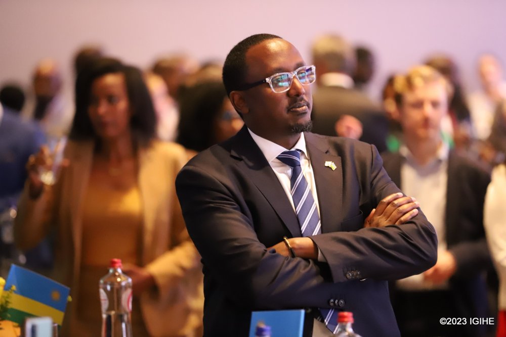 Michel Minega Sebera , Minister Counsellor at Rwanda’s Embassy in the Netherlands also attended the event.