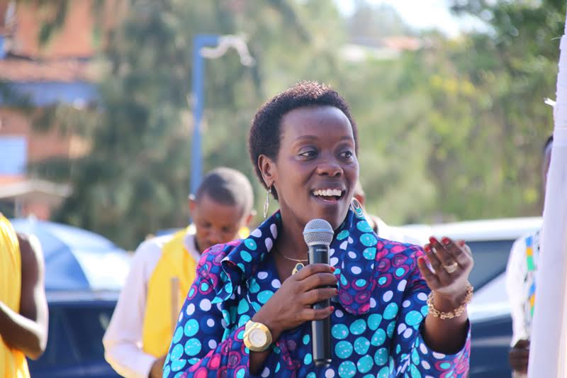 The Minister of Gender and Family Promotion , Dr. Diane Gashumba