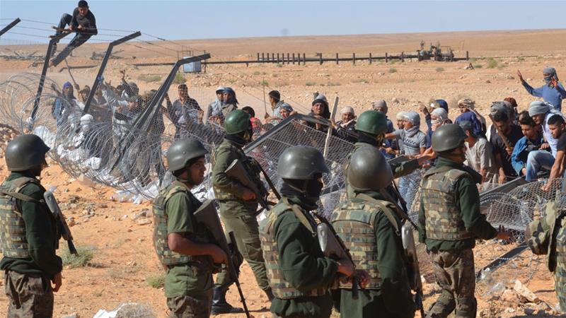 Protesters have been camping outside the desert installation in the Tataouine region for around a month