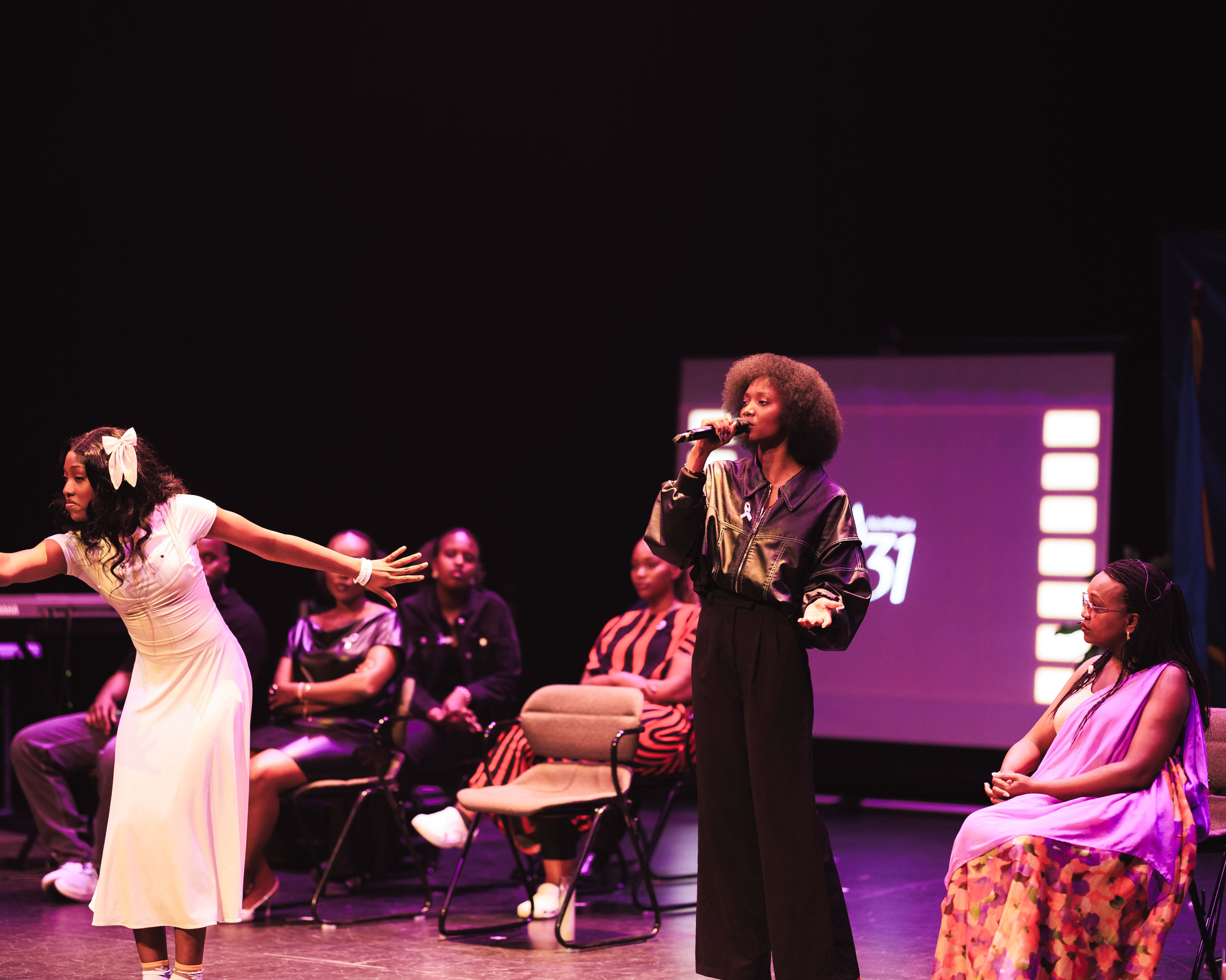 Musical performances and a stage play provided emotional expression where words alone might fall short.