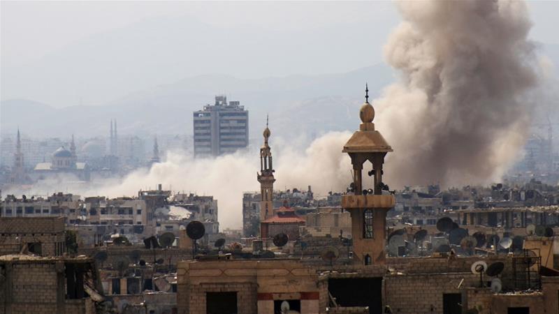 Monitors say the rebel assault marks a shift in strategy near the capital