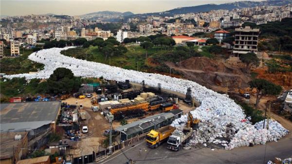 Rivers of rubbish have polluted Beirut since last summer