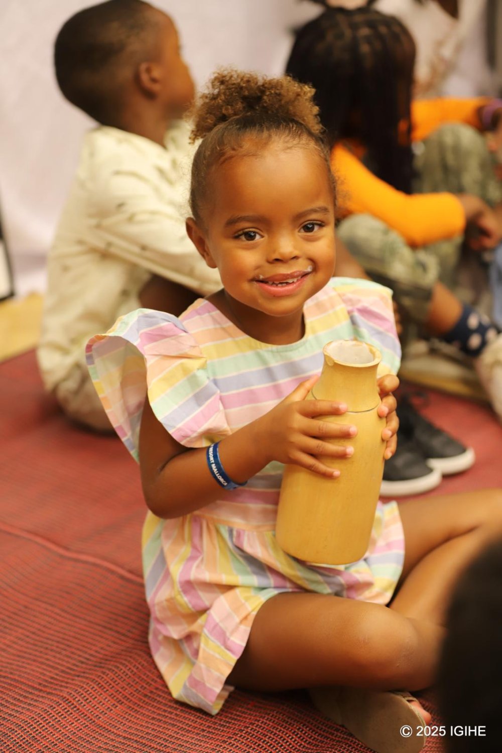 Children were served milk
